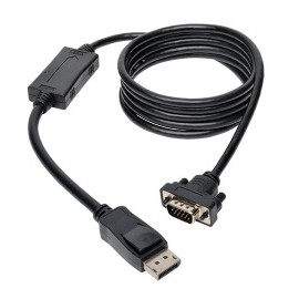 Tripp Lite Cable DisplayPort Macho - VGA Macho, 1.83 Metros, Negro