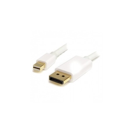 StarTech.com Cable Mini DisplayPort Macho - DisplayPort Macho, 2 Metros, Blanco