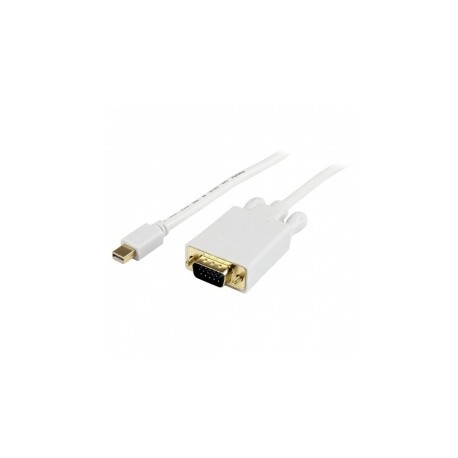 StarTech.com Cable Mini DisplayPort Macho - VGA (D-Sub) Hembra, 1.8 Metros, Blanco