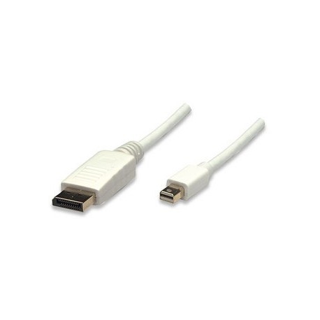 Manhattan Cable Mini DisplayPort - DisplayPort, 2 Metros, Blanco
