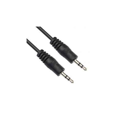 Vcom Cable Auxiliar 3.5mm Macho - 3.5mm Macho, 3m, Negro