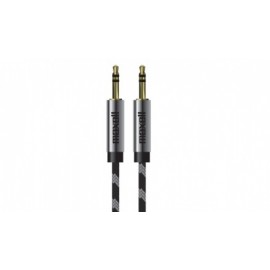 Maxell Cable AUX 3.5mm Macho - 3.5mm Macho, 1.37 Metros, Negro