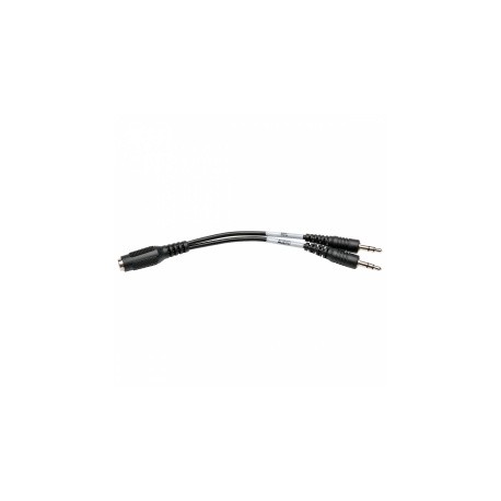 Tripp Lite Cable Divisor de Diadema 2x 3.5mm Macho - 3.5mm Hembra, 15.2, Negro