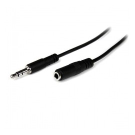 StarTech.com Cable 3.5mm Macho - 3.5mm Hembra, 2 Metros, Negro