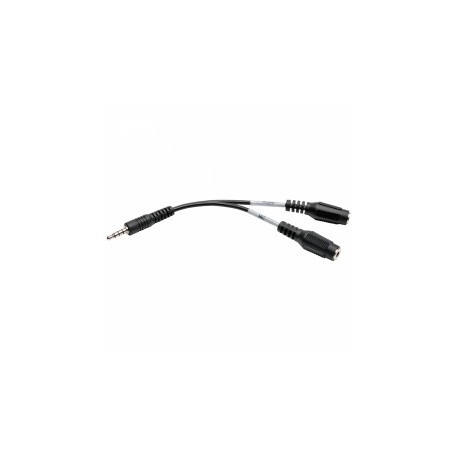 Tripp Lite Cable Divisor de Audifonos 3.5mm Macho - 2x 3.5mm Hembra, 15cm, Negro