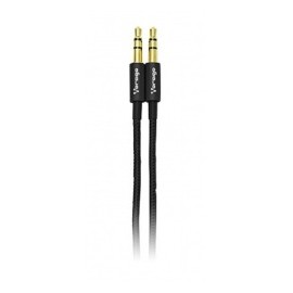 Vorago Cable 3.5mm Macho - 3.5mm Macho, 1 Metro, Negro Metálico