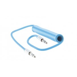 Acteck Cable Flexible AF-100, 3.5mm Macho - 3.5mm Macho, 1 Metro, Azul