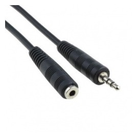 Data Components Cable 3.5mm Macho - 3.5mm Hembra, 7.5 Metros, Negro