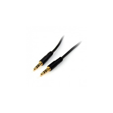 StarTech.com Cable 3,5mm Macho - 3,5mm Macho, 90cm, Negro
