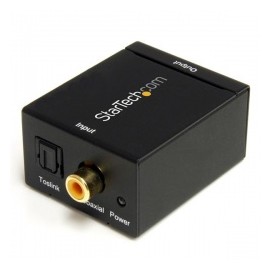 StarTech.com Adaptador Convertidor de Audio Digital Coaxial SPDIF o Toslink Óptico a RCA Estéreo Analógico