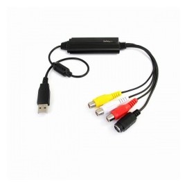StarTech.com Cable USB A Macho - S-Video/RCA Hembra, 92cm, Negro