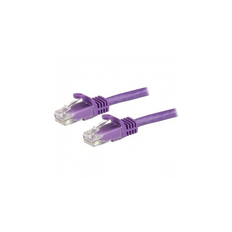 StarTech.com Cable Patch Cat6 UTP RJ-45 Macho - RJ-45 Macho, 20cm, Púrpura