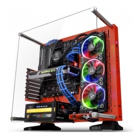 Gabinete Thermaltake Core P3 SE Red Edition con Ventana LED RGB, Midi-Tower, ATX