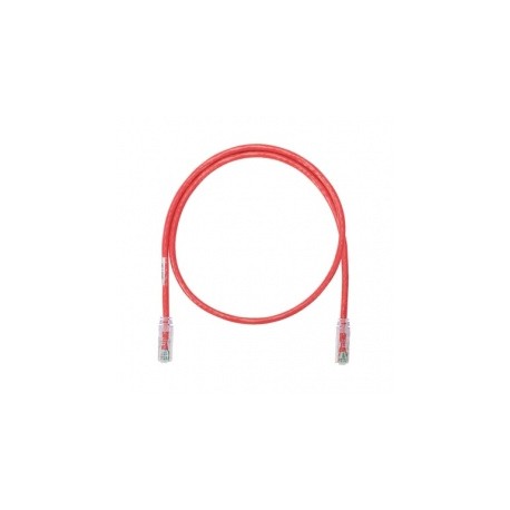 Panduit Cable Patch NetKey Cat6 UTP, RJ-45 Macho - RJ-45 Macho, 3.05 Metros, Rojo