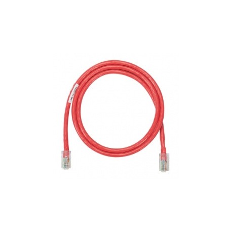 Panduit Cable Patch Cat5e UTP RJ-45 Macho - RJ-45 Macho, 91cm, Rojo