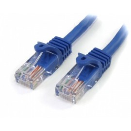 StarTech.com Cable Patch Snagless Cat5e UTP RJ-45 Macho - RJ-45 Macho, 2.13 Metros, Azul