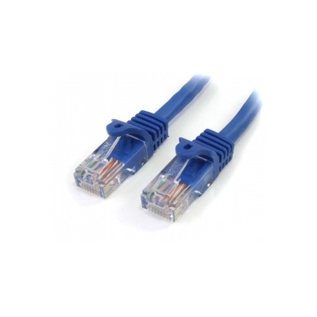 StarTech.com Cable Patch Snagless Cat5e UTP RJ-45 Macho - RJ-45 Macho, 2.13 Metros, Azul