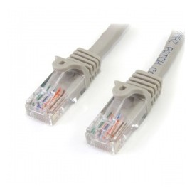 StarTech.com Cable Patch Snagless Cat5e RJ-45 Macho - RJ-45 Macho, 7.6 Metros, Gris