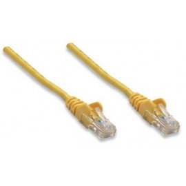 Intellinet Cable Patch Cat5e RJ-45 Macho - RJ-45 Macho, 1 Metro, Amarillo