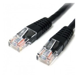 StarTech.com Cable Patch Moldeado Cat5e UTP RJ-45 Macho - RJ-45 Macho, 3 Metros, Negro