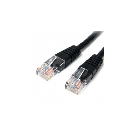 StarTech.com Cable Patch Moldeado Cat5e UTP RJ-45 Macho - RJ-45 Macho, 3 Metros, Negro