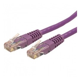 StarTech.com Cable Patch Cat6 UTP RJ-45 Macho - RJ-45 Macho, 3 Metros, Morado