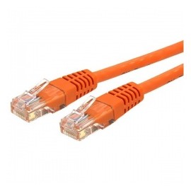 StarTech.com Cable Patch Moldeado Cat6 UTP, RJ-45 Macho - RJ-45 Macho, 7.6 Metros, Naranja