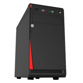 Gabinete Quaroni 92004CA, Midi-Tower, Micro-ATX Mini-ITX, USB 2.0, con Fuente 400W