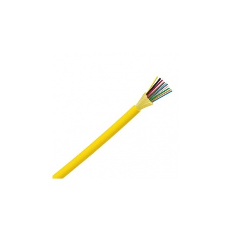 Panduit Cable Fibra Óptica 24 Hilos Monomodo, 9/125µm, Amarillo