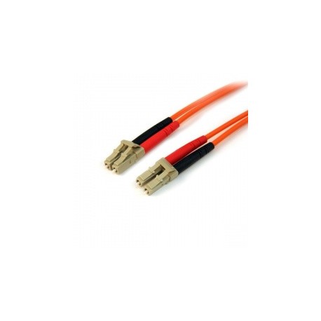 StarTech.com Cable Fibra Óptica OM2 LC Macho - LC Macho, 1 Metro, Naranja
