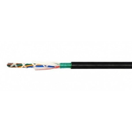 Superior Essex Cable Fibra Óptica OM2 de 6 Hilos, 50/125µm, Multimodo, Negro