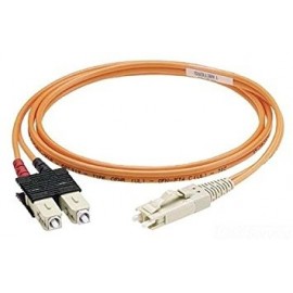 Panduit Cable Fibra Óptica ST Macho - LC Macho, 2 Metros, Naranja