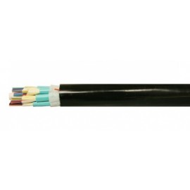 Superior Essex Cable Fibra Óptica OM4 de 6 Hilos Multimodo, 50-125, Negro