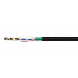 Superior Essex Cable Fibra Óptica OM3 Exterior 6 Hilos, Multimodo, 50/125, Negro