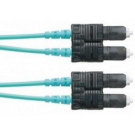 Panduit Cable Fibra Óptica OM4 SC Macho - SC Macho, 2 Metros, Turquesa