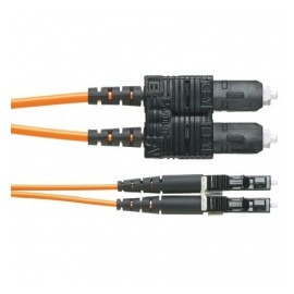 Panduit Cable Fibra Óptica LC Macho - SC Macho, 50/125, 1Metro, Naranja