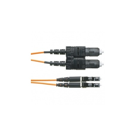 Panduit Cable de Fibra Óptica OFNR SC Macho - LC Macho, 3 Metros, Naranja