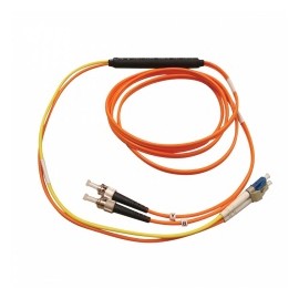 Tripp Lite Cable Fibra Óptica ST Macho - LC Macho, 3 Metros, Naranja/Amarillo