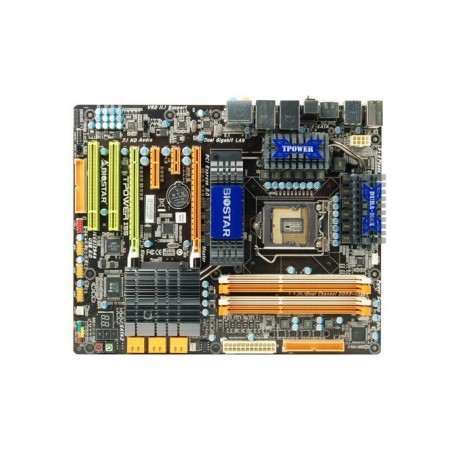 Tarjeta Madre Biostar ATX TPower I55, S-1156, Intel P55, 16GB DDR3, para Intel