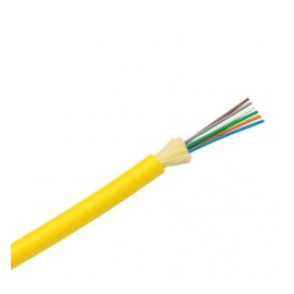 Panduit Cable de Distribución de 6 Fibras OS1/OS2, 9/125, Monomodo, Riser, 30cm, Amarillo