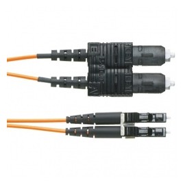 Panduit Cable Fibra Óptica SC Macho - LC Macho, 50/125, 3 Metros, Amarillo