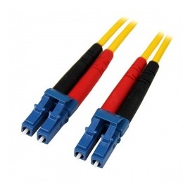 StarTech.com Cable Fibra Óptica Monomodo Dúplex LC Macho - LC Macho, 9/125, 1 Metro, Amarillo