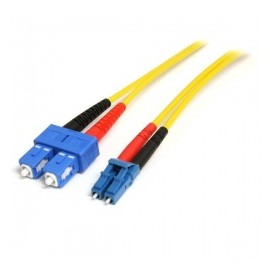 Startech.com Cable Fibra Óptica LC Macho - SC Macho, 9/125, 7 Metro, Amarillo