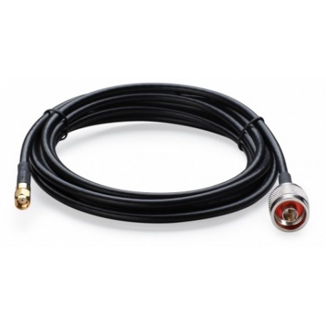 TP-Link Cable Pigtail RP-SMA Hembra - Macho, 3 Metros, Negro