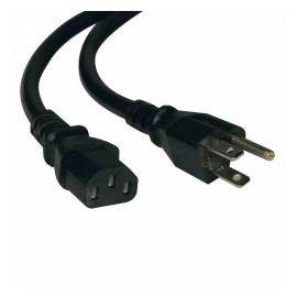 Tripp Lite Cable de Poder NEMA 5-15P Macho - C13 Coupler Hembra, 1.22 Metros, Negro
