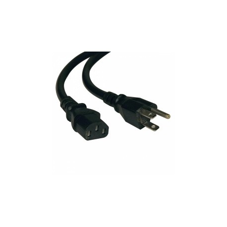 Tripp Lite Cable de Poder NEMA 5-15P Macho - C13 Coupler Hembra, 1.22 Metros, Negro