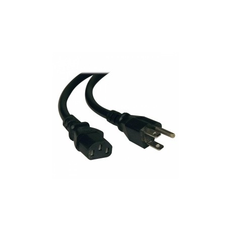 Tripp Lite Cable de Poder NEMA 5-15P Macho - C13 Coupler Hembra, 4.57 Metros, Negro