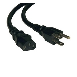 Tripp Lite Cable de Poder NEMA 5-15P Macho - C13 Coupler Hembra, 1.83 Metros, Negro