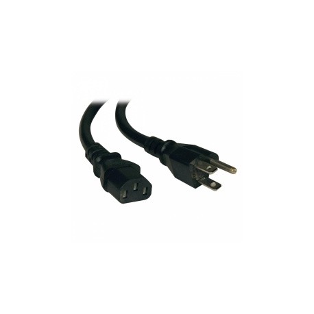 Tripp Lite Cable de Poder NEMA 5-15P Macho - C13 Coupler Hembra, 61cm, Negro