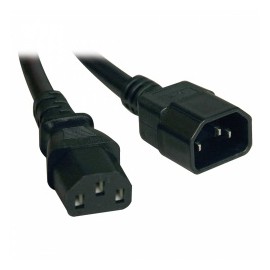Tripp Lite Cable de Poder C14 Coupler Macho - C13 Coupler hembra, 1.83 Metros, Negro
